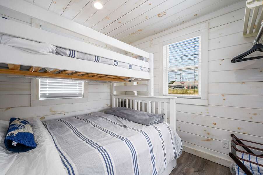 Bedroom 2- Twin over full bunk- 217 Old Wharf Road #1A Dennis Port Cape Cod - Grey Pearl- NEVR
