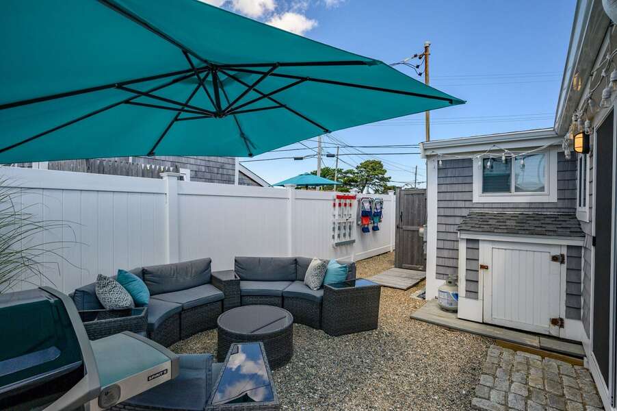 Outdoor Living at 217 Old Wharf Road #1A Dennis Port Cape Cod - Grey Pearl-NEVR