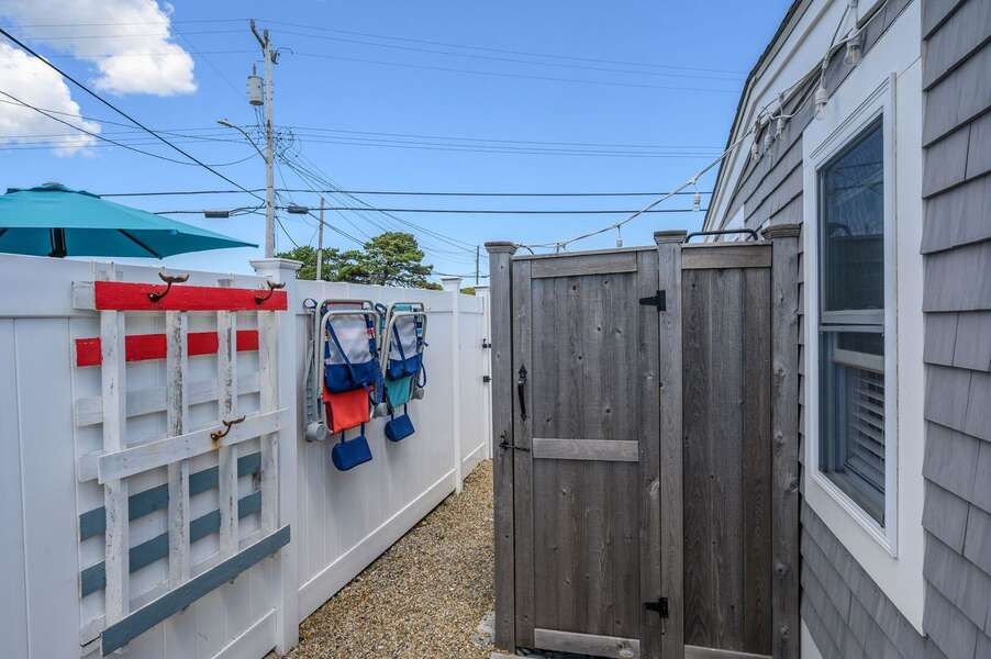 The outdoor shower and beach supplies- 217 Old Wharf Road #1A Dennis Port Cape Cod - Grey Pearl-NEVR