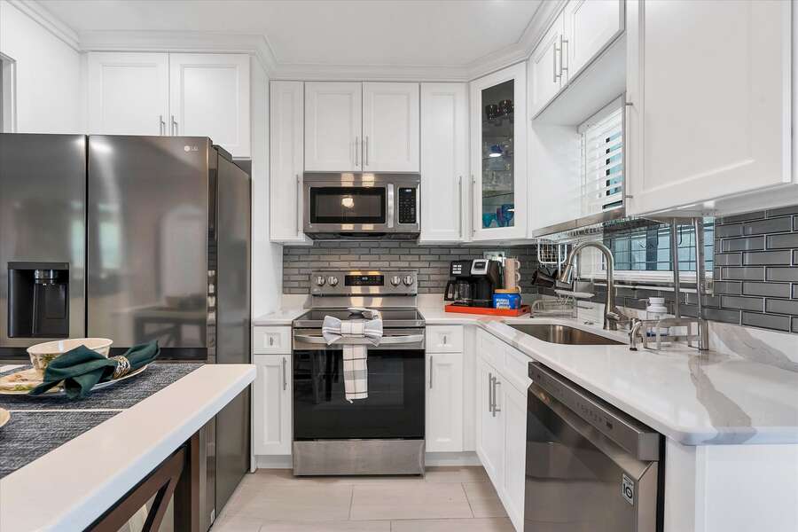 Updated appliances, countertops and cabinetry