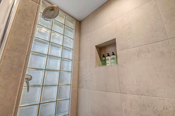 Lower Level Full Shared Bathroom with Shower