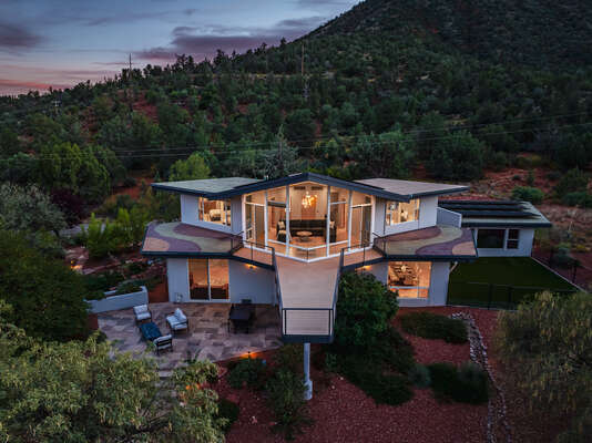 Interior and Exterior Spaces with Stunning Red Rock Views!