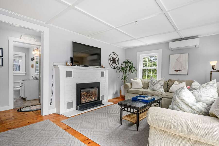 Living area with view towards bath and bedrooms - 135 Pine Knoll Avenue Chatham Cape Cod - Sarah-N-Dipity - NEVR