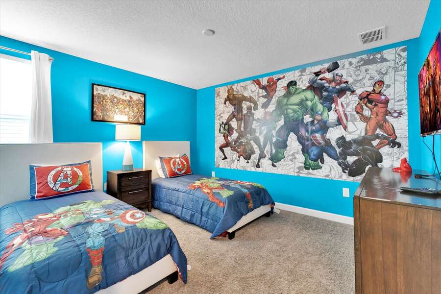 Two Twins Bedroom 7 Upstairs
Avengers Theme