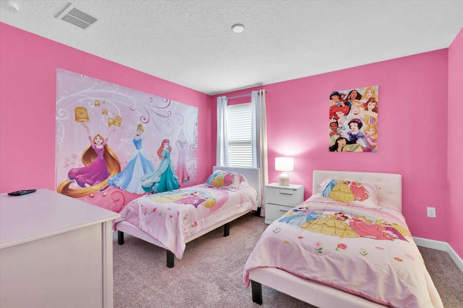 Two Twins Bedroom 3 Upstairs
Princess Theme