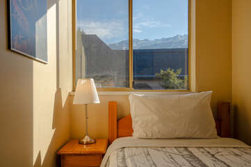 Secondary bedroom with mountain views
