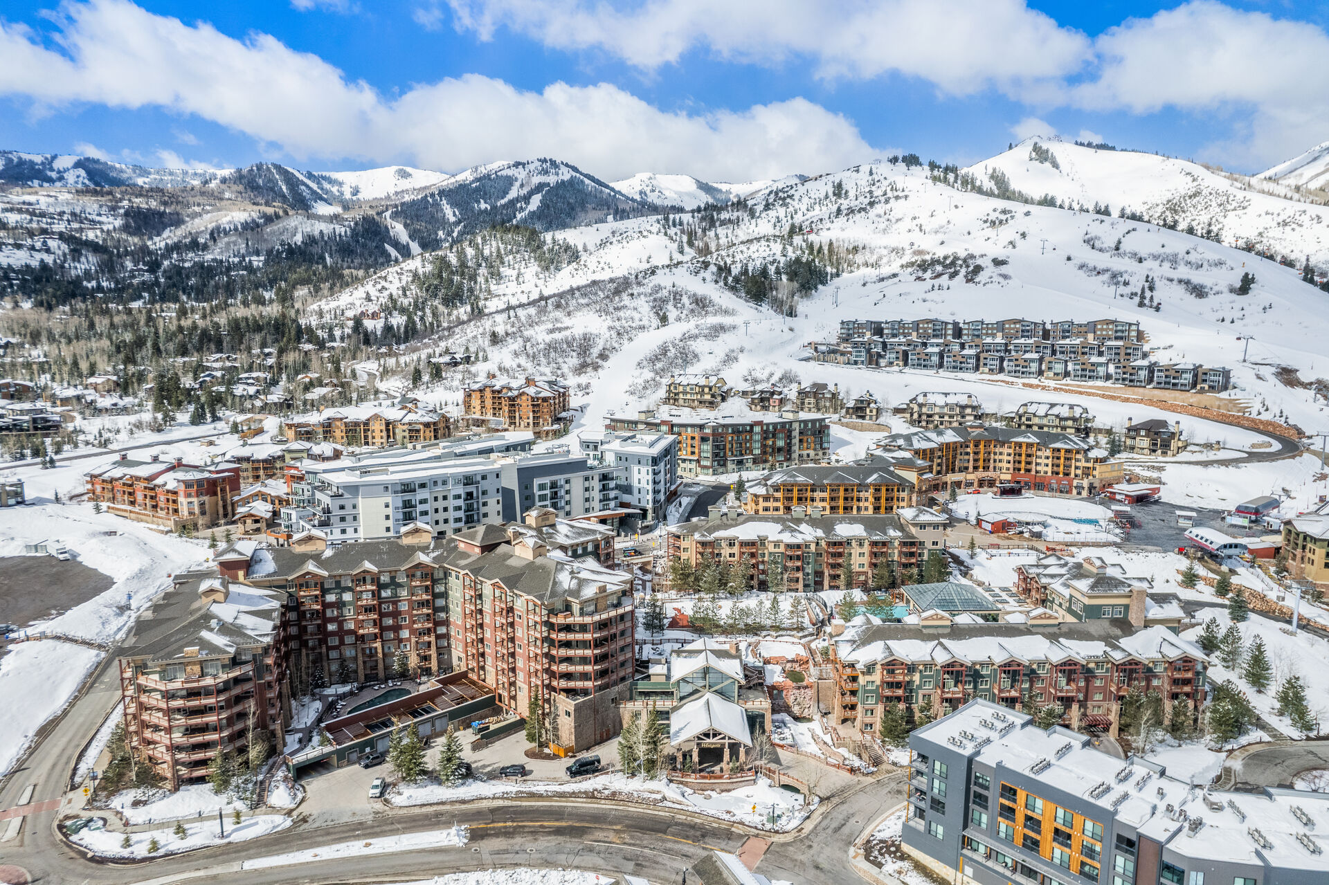 Canyons Village in winter