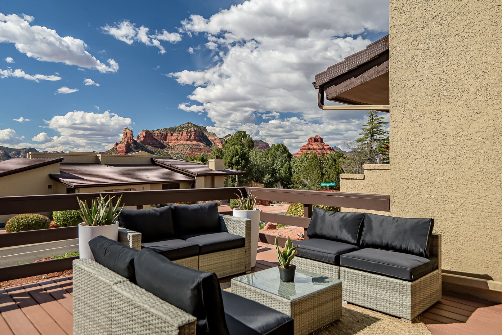 Outdoor Seating Area to Enjoy While Taking in Red Rock Views!
