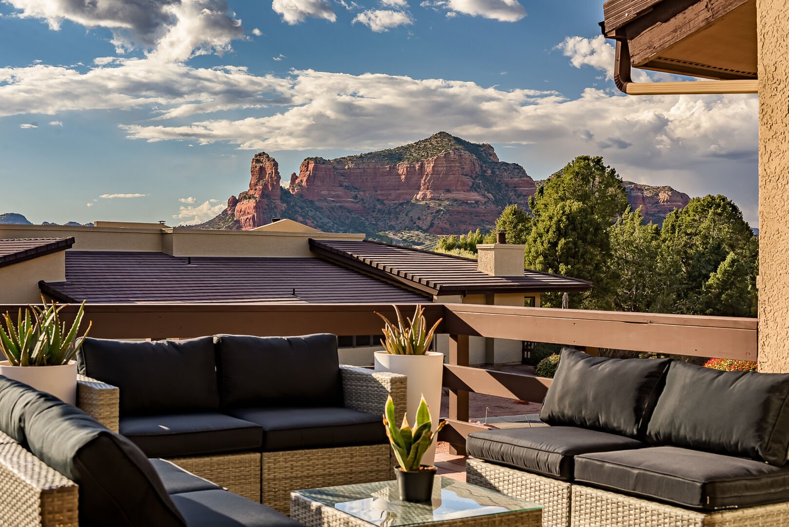 Outdoor Seating Area to Enjoy While Taking in Red Rock Views!