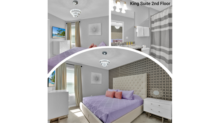 King Suite Bedroom 6  Upstairs
50