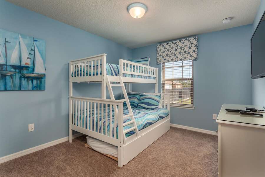 Twin/Double Bunk + Twin Trundle Bedroom 3 Upstairs
50