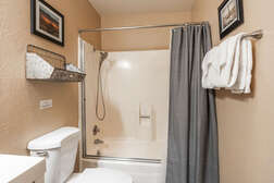 Guest Bathroom -Shower and tub