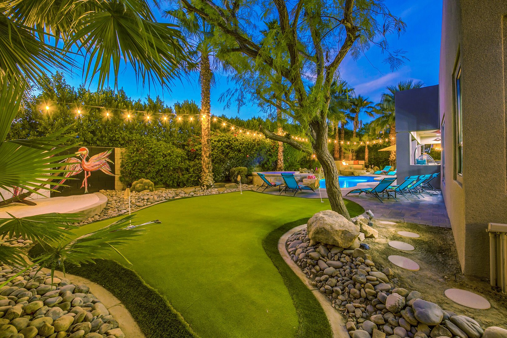 Enjoy some relaxing golf at the 3 hole putting green.