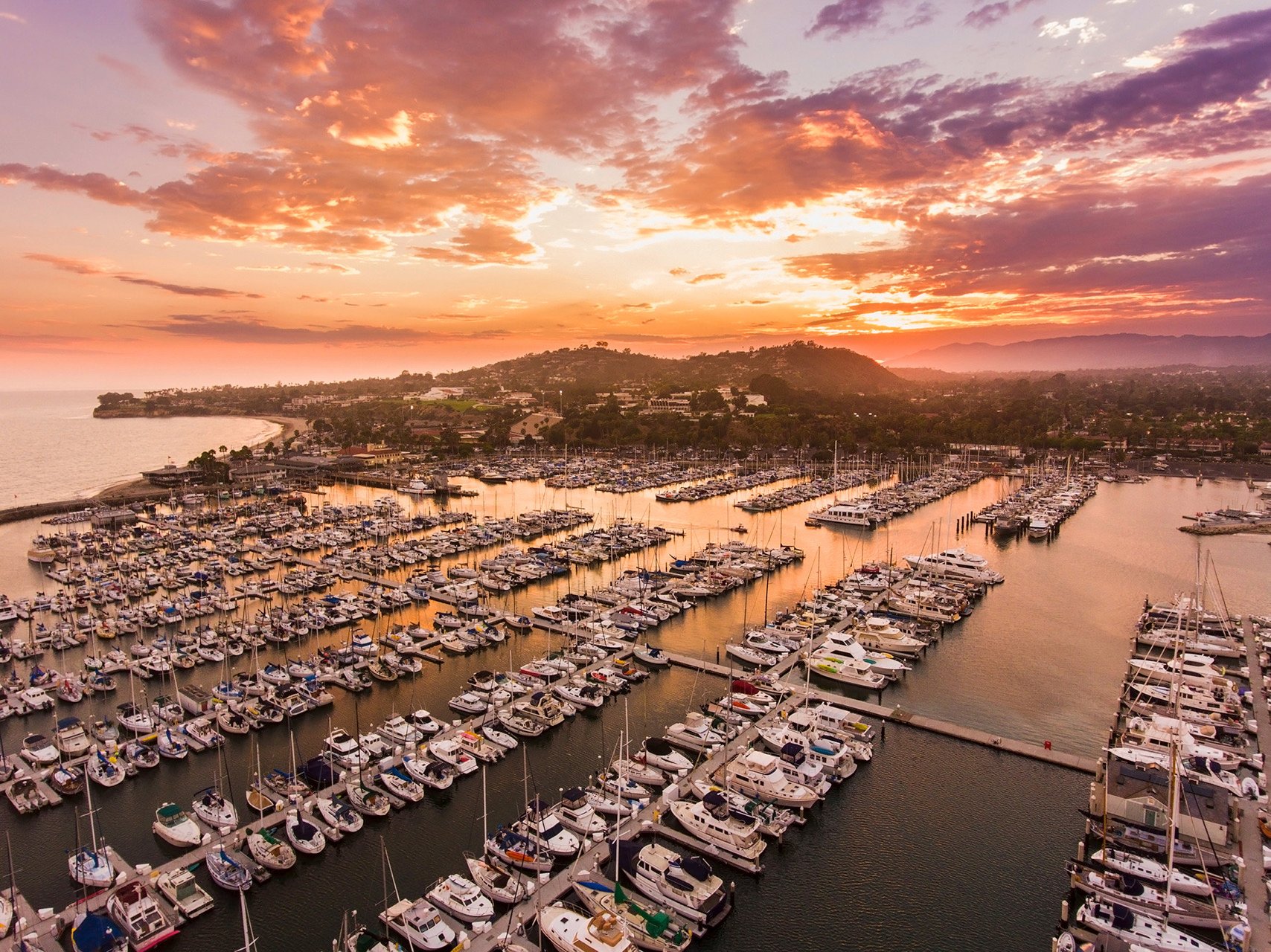 This is the marina in Santa Barbara.
