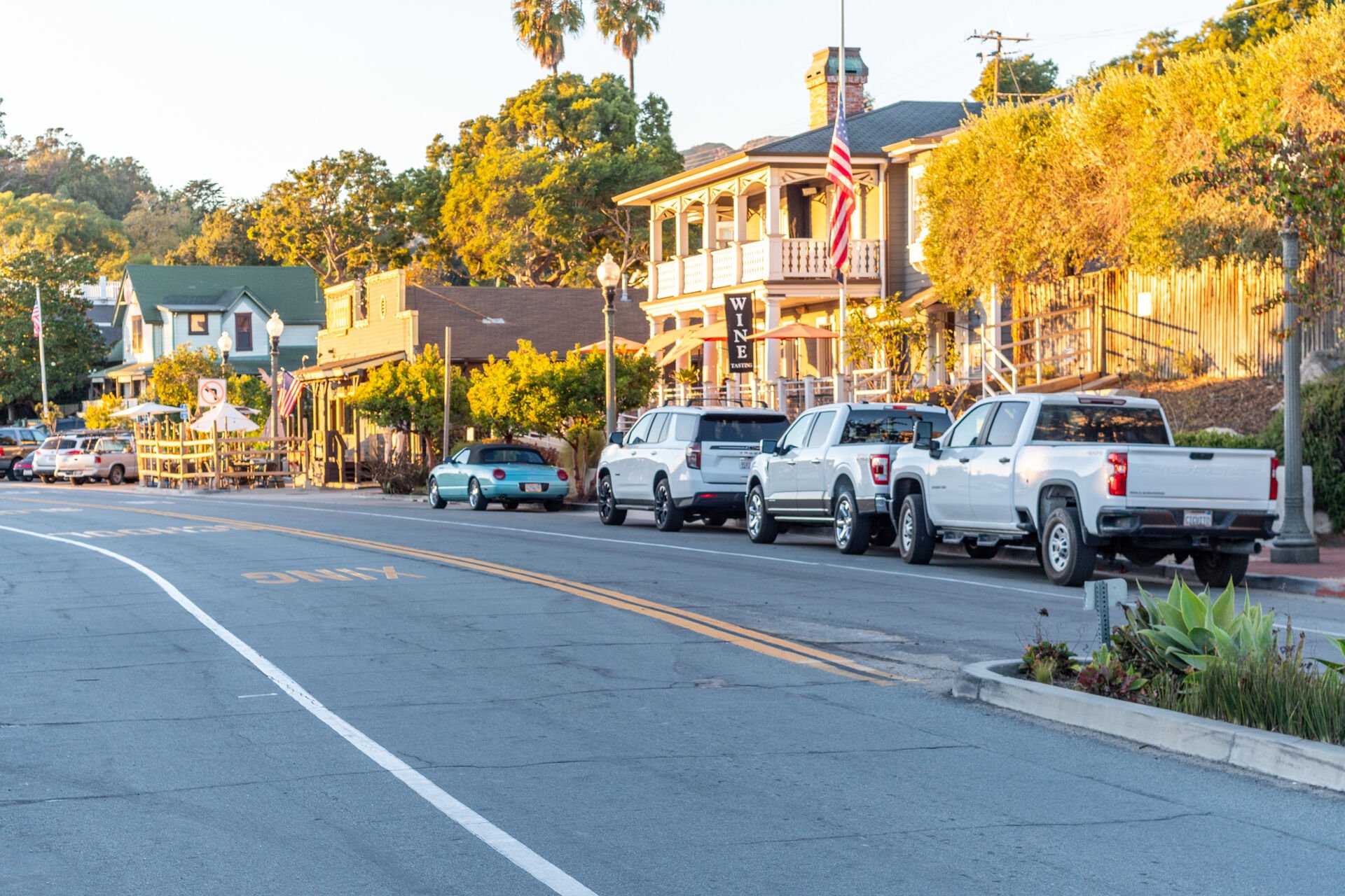Views of the historic downtown Summerland streets and shops