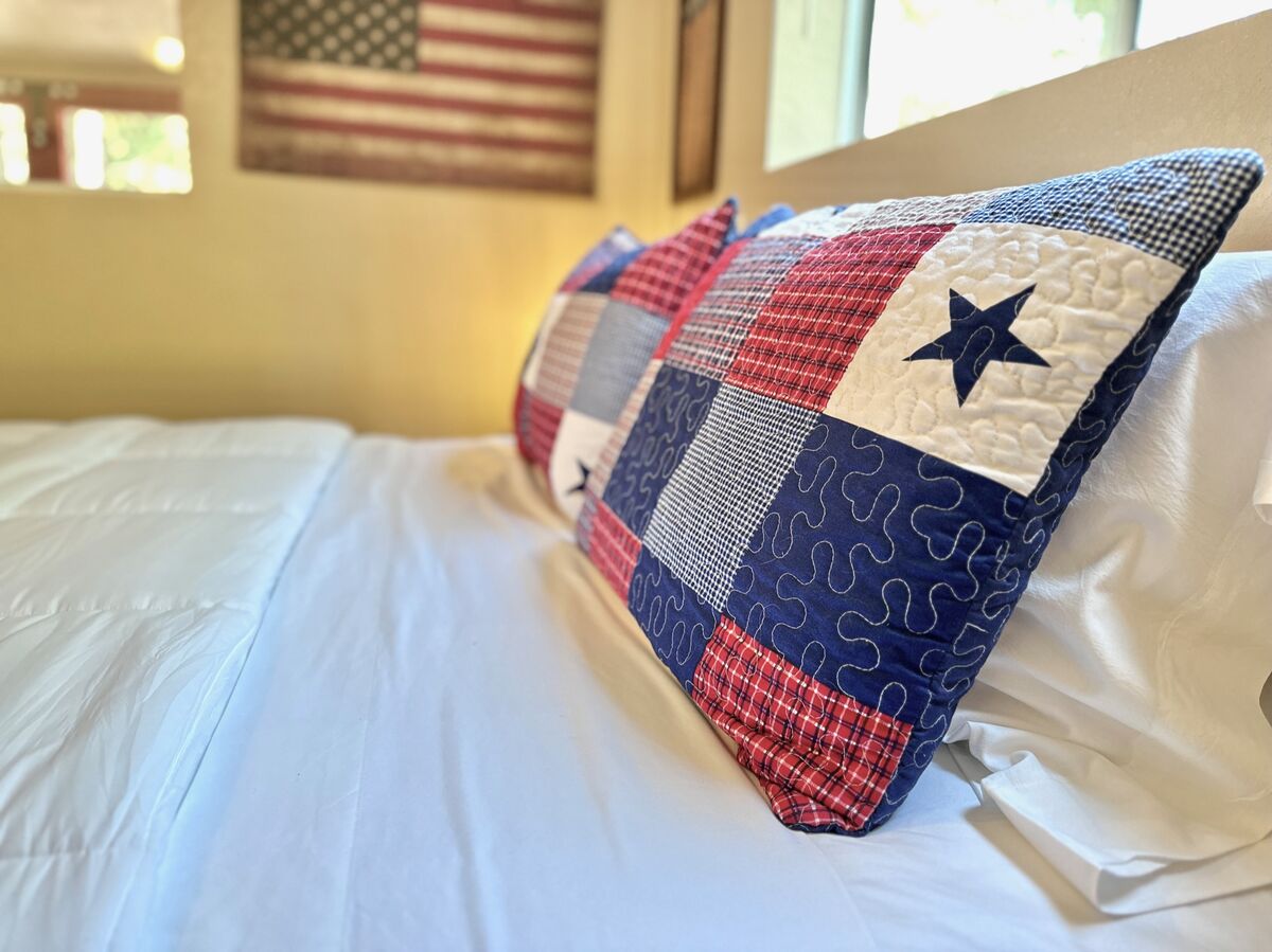 Patriotic touches throughout this cozy home!