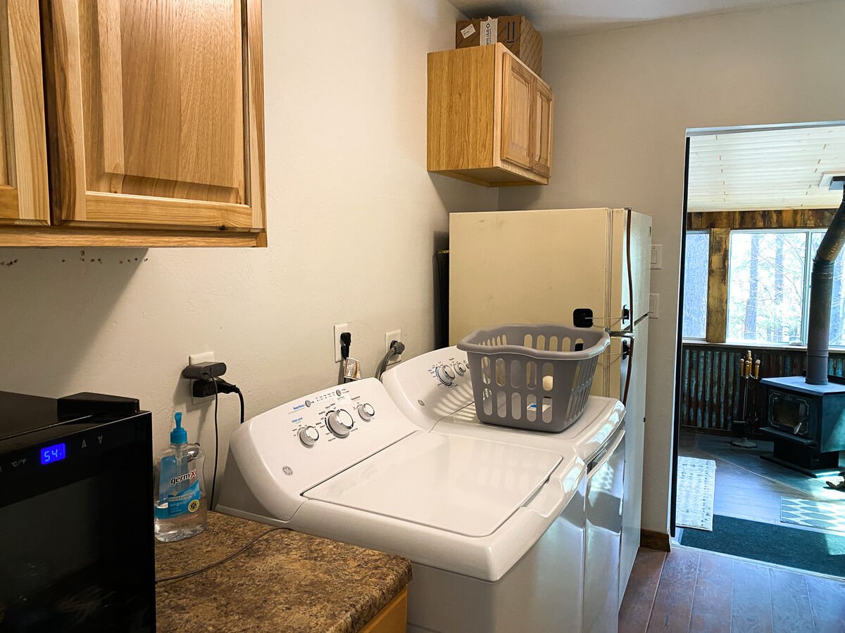 Washer and dryer for extended stays