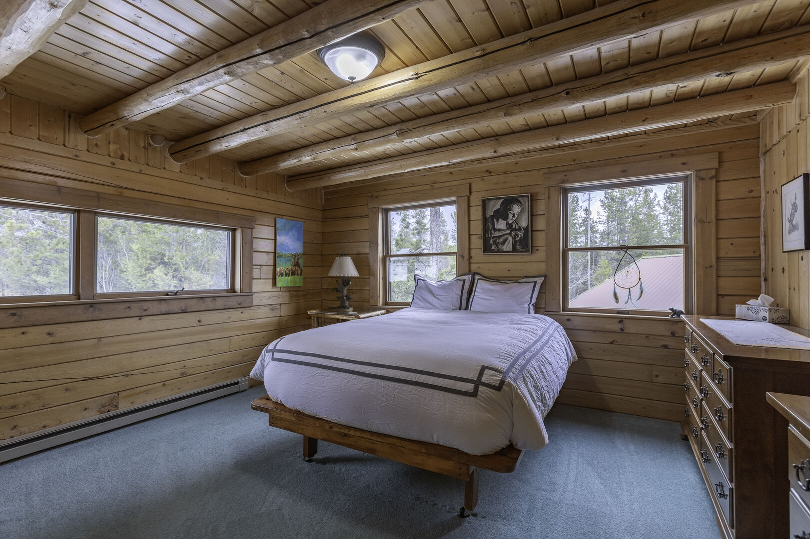 Buffalo Bliss - bedroom #2 on upper level w/ queen bed