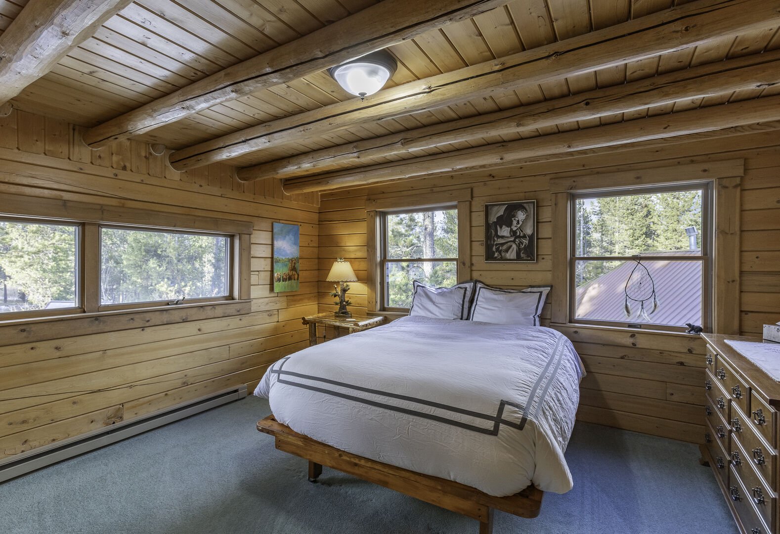 Buffalo Bliss - bedroom #2 on upper level w/ queen bed