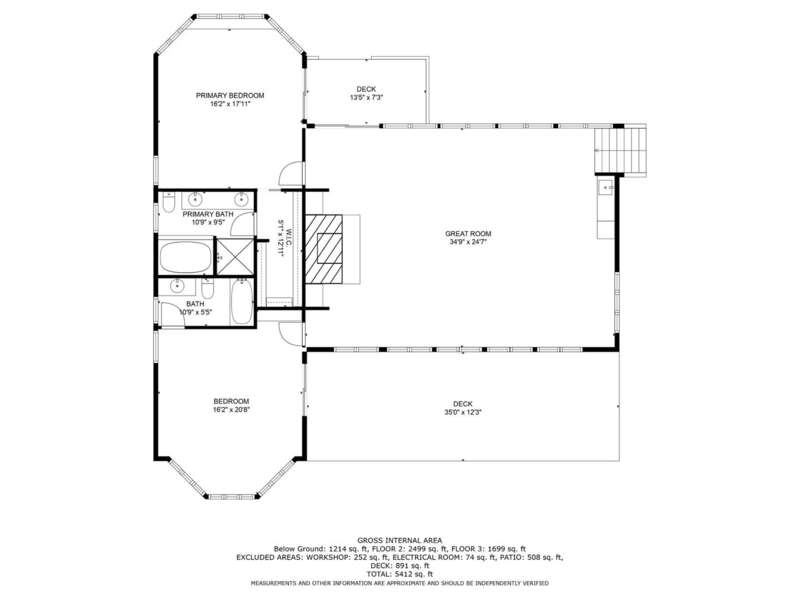 Upper level floorplan for 67 Redwood Circle Mashpee-  Cape On The Lake -NEVR