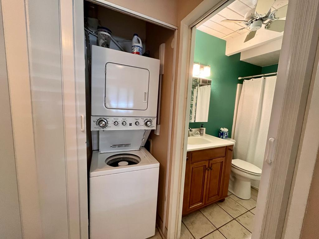 This unit comes with an in-unit washer and dryer for your convenience!