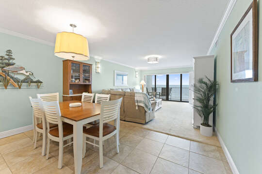 Spacious and open layout leading to your direct oceanfront balcony!
