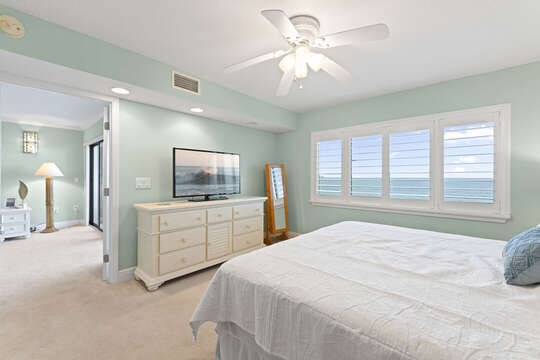 Master bedroom with oceanfront views