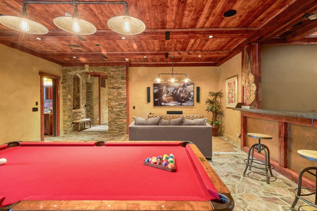 This game room is ready for fun and entertainment.