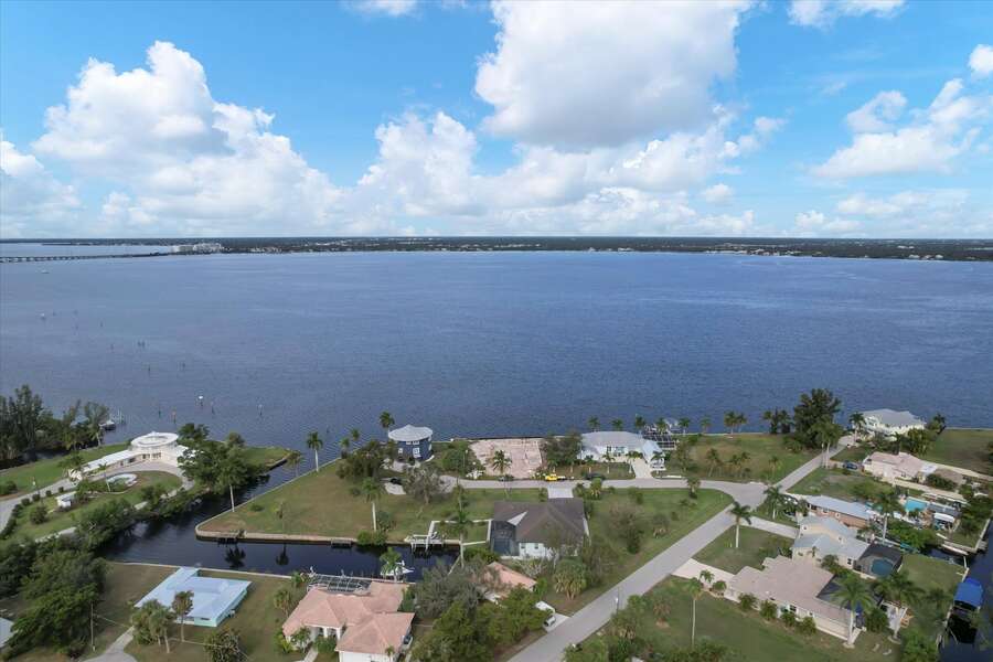 This incredible Punta Gorda canal home with private pool is right on the Peace River