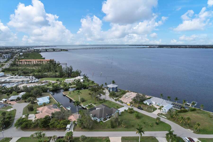 This incredible Punta Gorda canal home with private pool is right on the Peace River