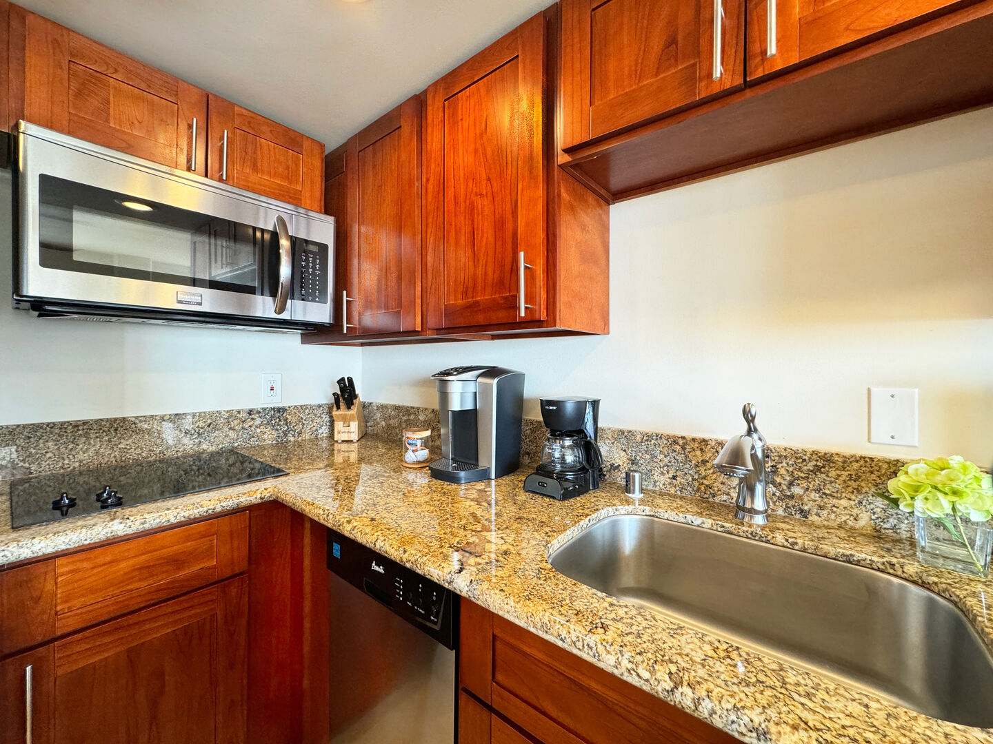 Fully equipped kitchen perfect for culinary needs.