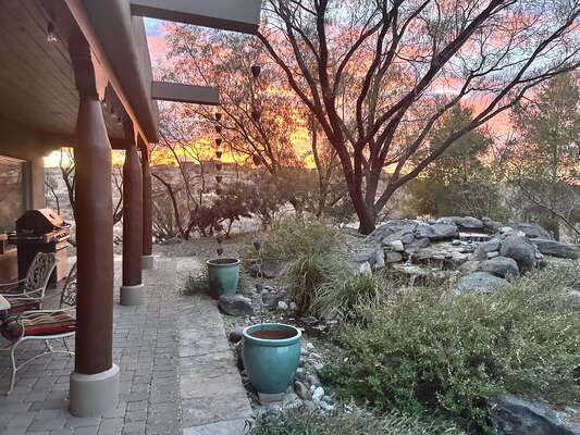 Enjoy Your Morning Coffee and the Sunrise Right From the Back Patio!