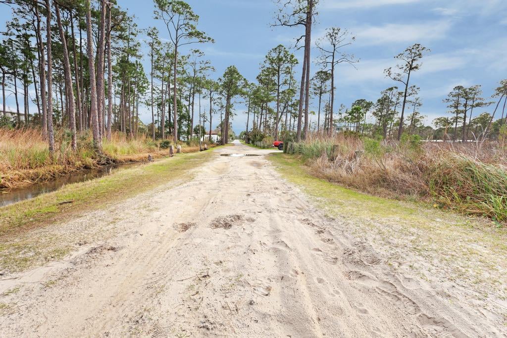 Pathway leading from the community to the private beach area overlooking the Perdido Bay