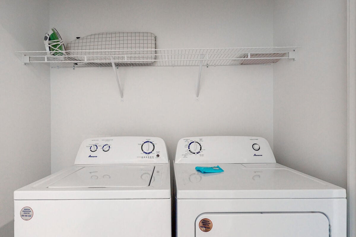 Full Washer and Dryer is provided for your convenience