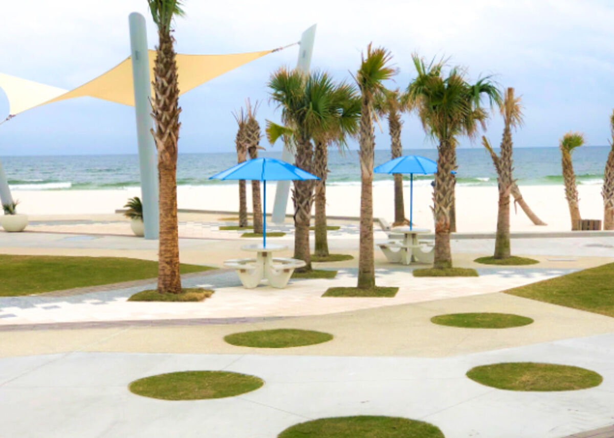 Gulf Shores Main Public Beach Access located near The Hangout.