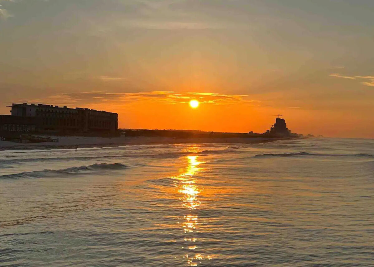 Enjoy a stunning sunset from the Gulf State Pier