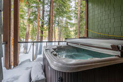 Private Hot Tub off Bottom Level Deck