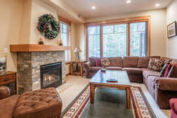 Living Room, Couch, Chair, Gas Fireplace, Flat Screen TV