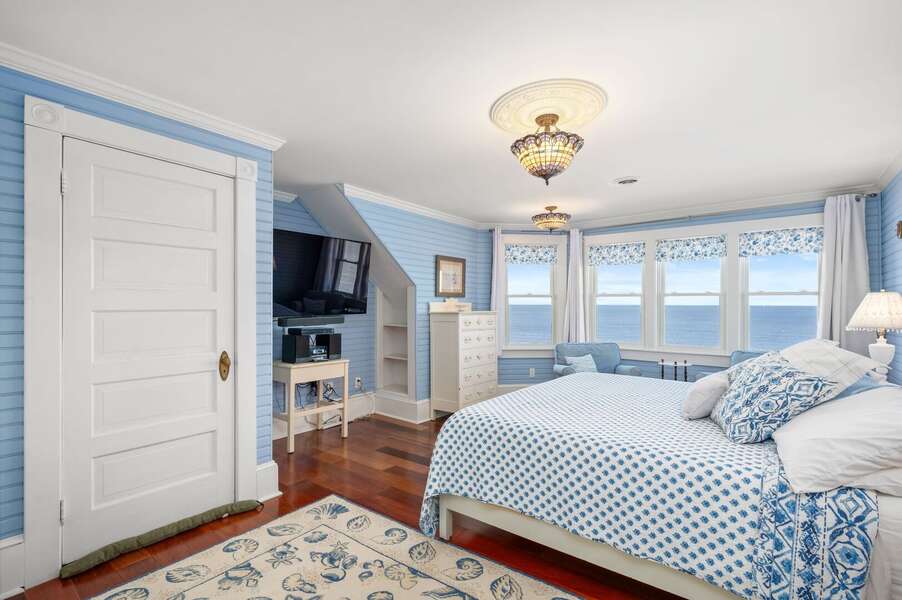 Bedroom 3- Primary- King Bed- 2nd floor - 12 Indian Trail - New England Vacation Rentals
