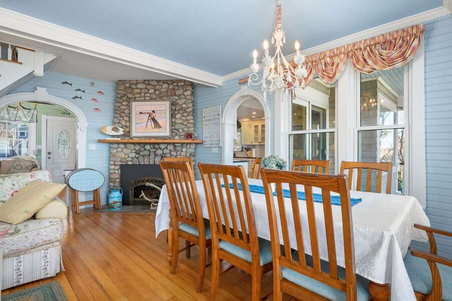 Dining area with seating for 8 - 12 Indian Trail - New England Vacation Rentals