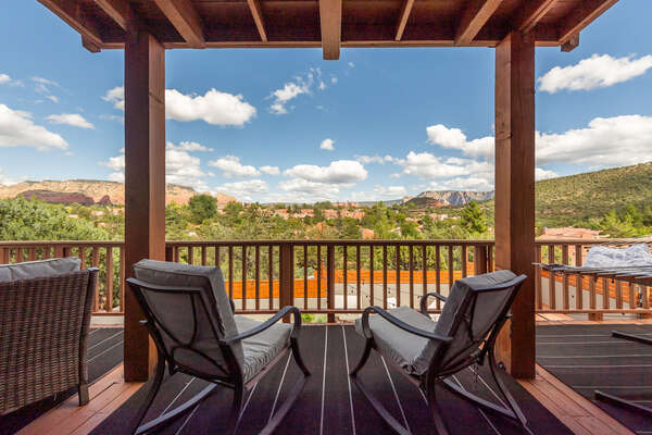 Relax on the Upper Deck and Take in the Surrounding Views!
