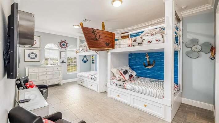 Steam Boat Willie Mickey Mouse Bunk Room