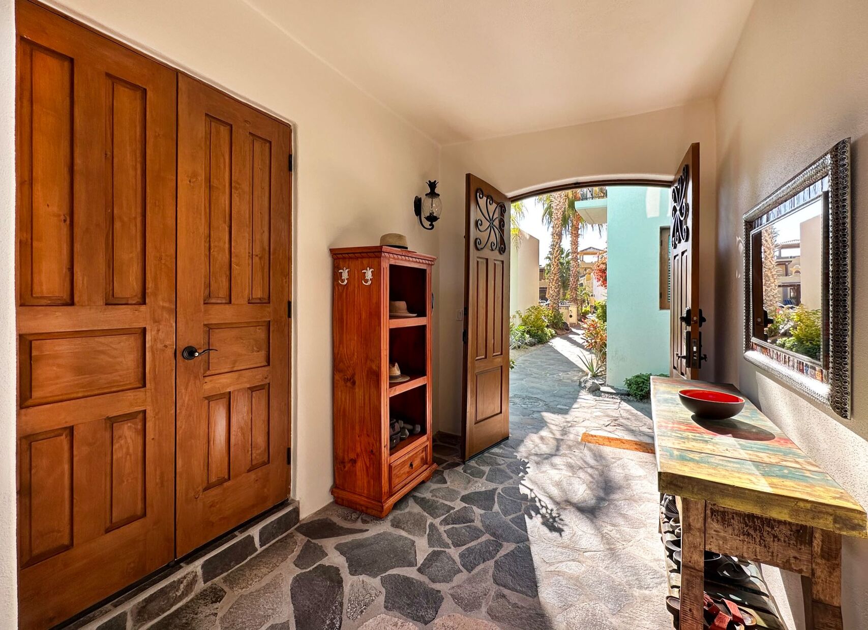 Bright Entrance with laundry & storage