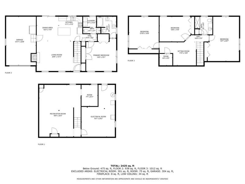 Floor plans for every level of this home - 9 Alonzo Road Harwich Port Cape Cod - Don't Think Twice - NEVR
