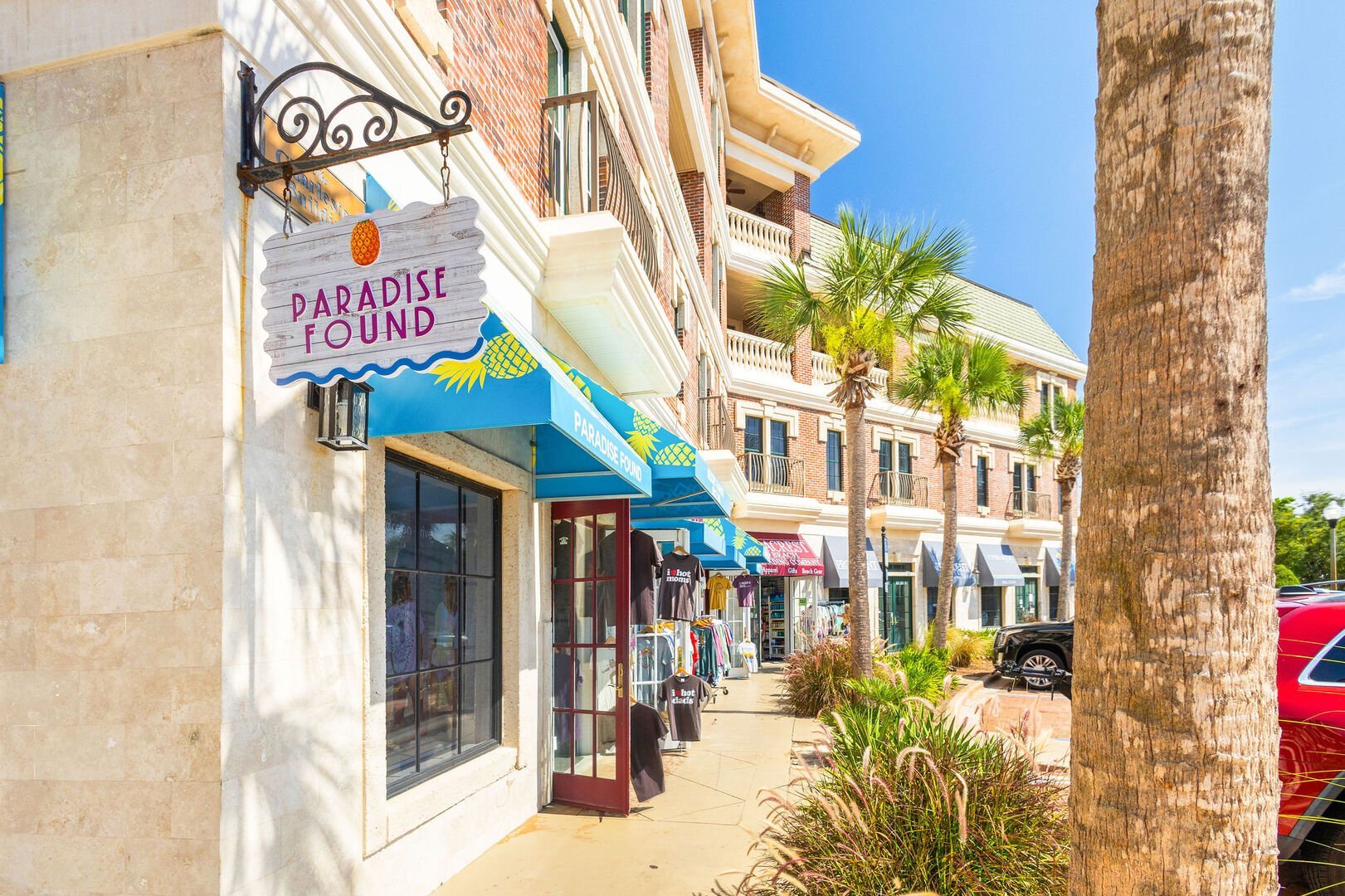 Tons of shopping and dining options located below condo!