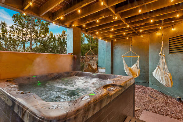 Relax in the Private Hot Tub