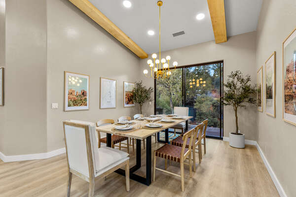 Formal Dining Space with Seating for 8