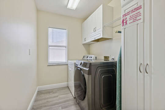 On-site laundry room!