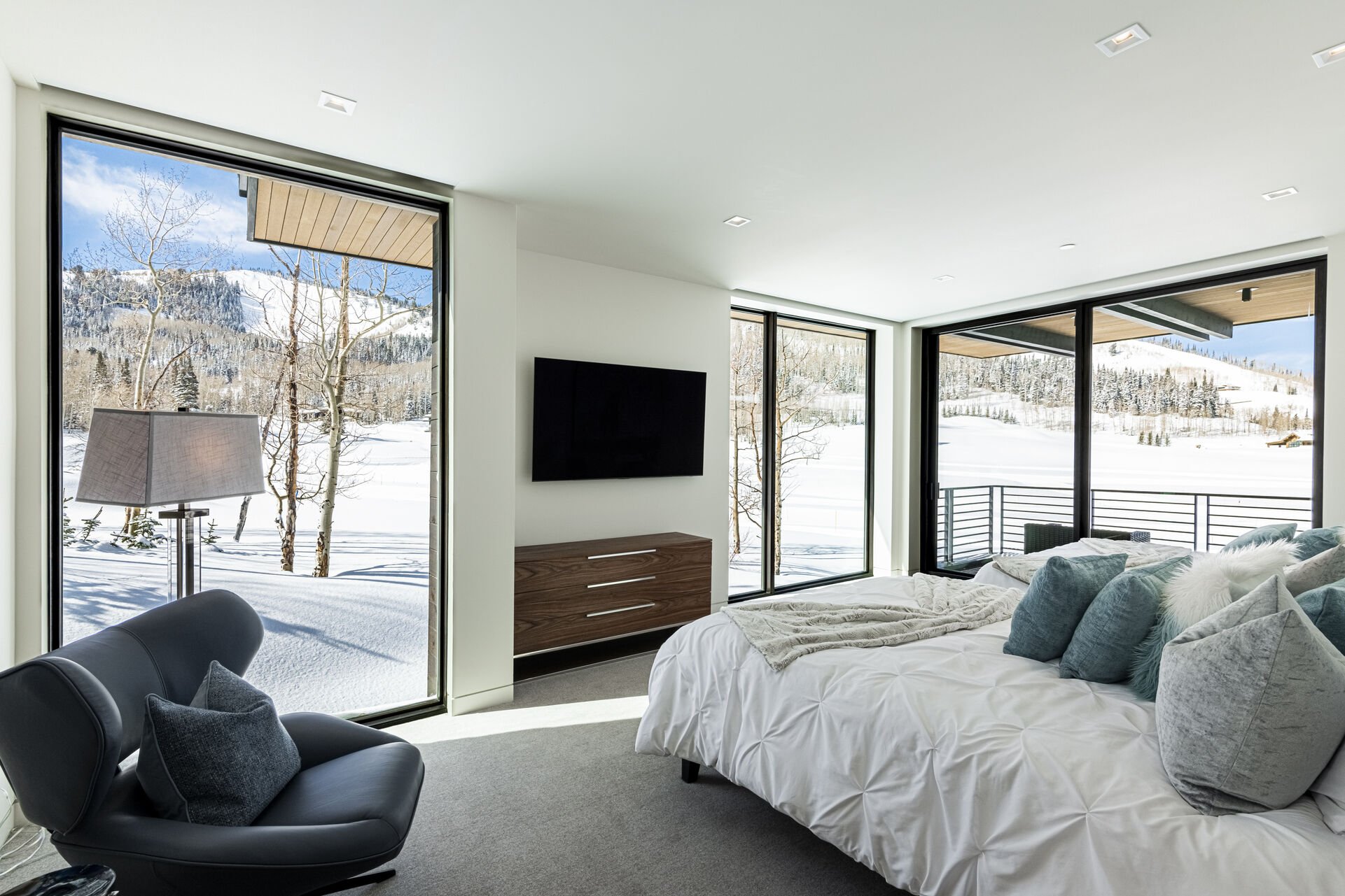 Main level guest suite 5 surrounded by mountain views