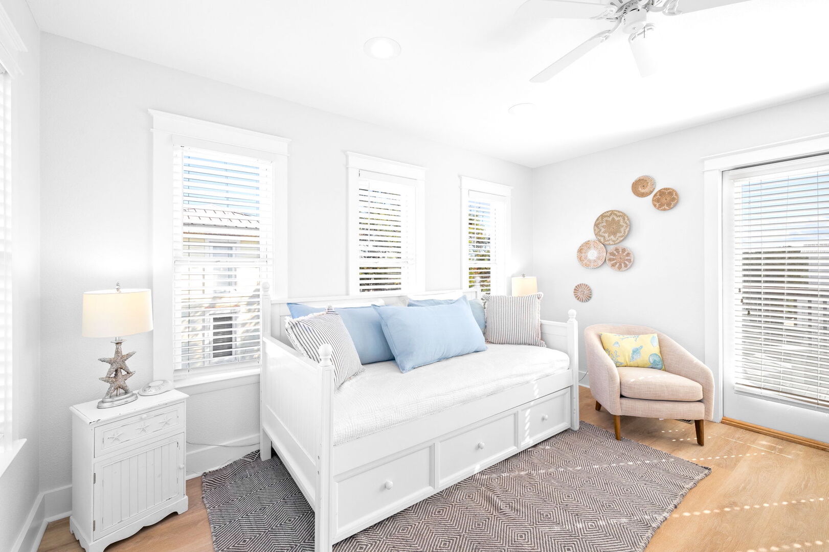 Third floor loft room features a trundle bed (2 twin beds).